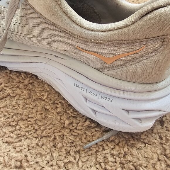 Hoka One One Bondi 8 Women's 7.5 B Shoes Gray Running Gym Sneakers 1127952 HMLR - Picture 10 of 10